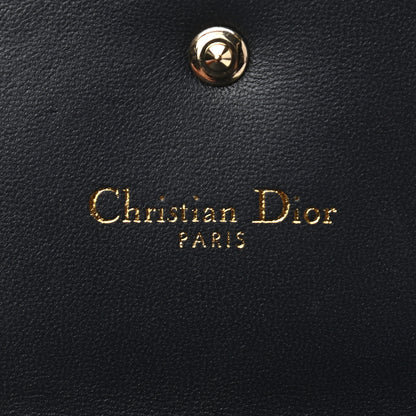 Christian Dior Metallic Patent Micro-Cannage Diorama Elancee Wallet Gold 6 of 7