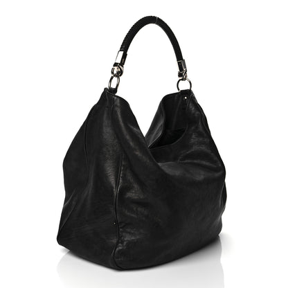 Saint Laurent Stingray Embossed Large Roady Hobo Black 3 of 10