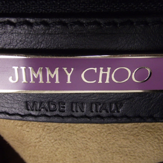 Jimmy Choo Crushed Patent Riki Bag Blue 8 of 11