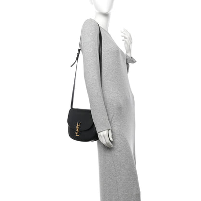 Saint Laurent Smooth Calfskin Monogram Medium Kaia Satchel Black 2 of 18