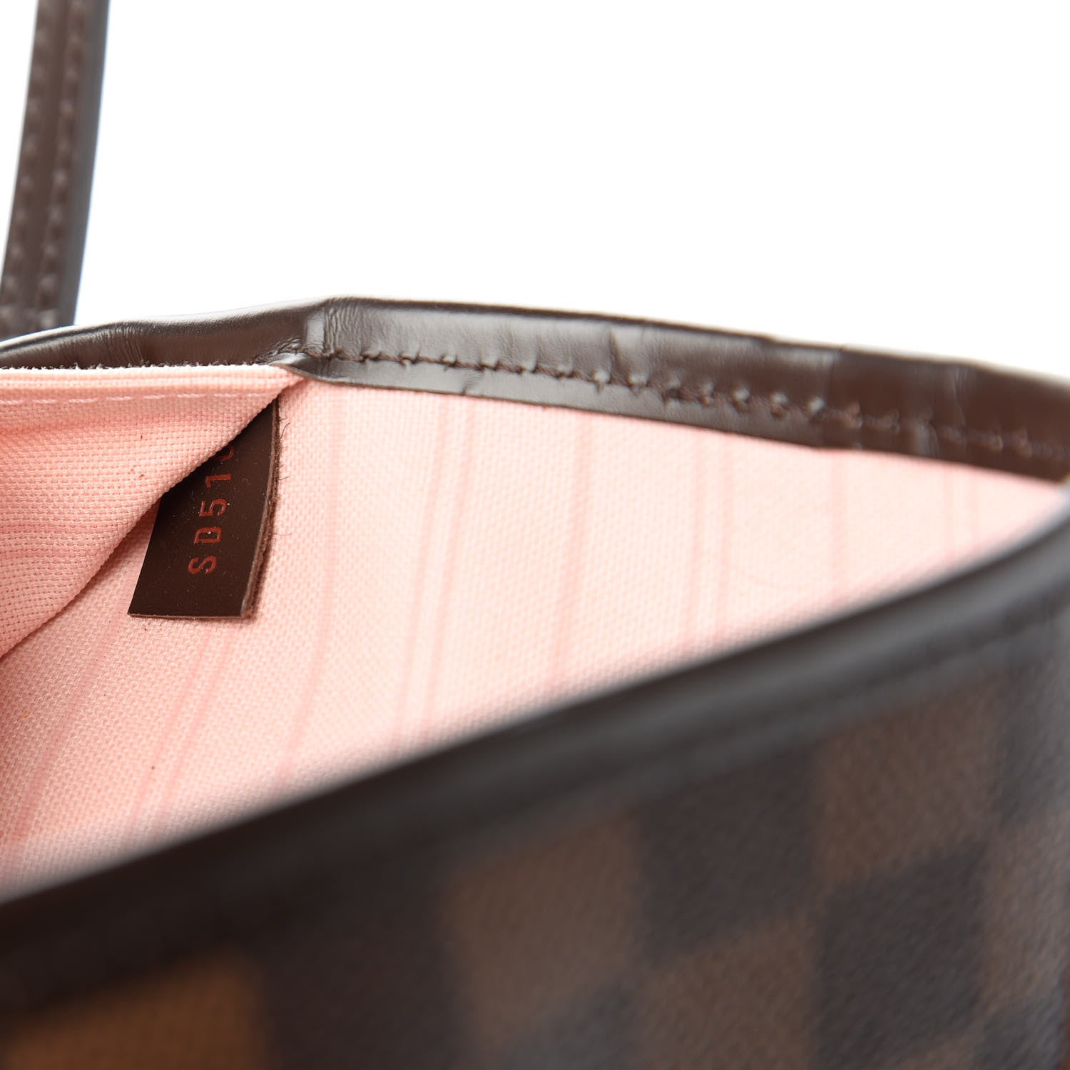 Louis Vuitton Damier Ebene Neo Neverfull MM Rose Ballerine 10 of 11