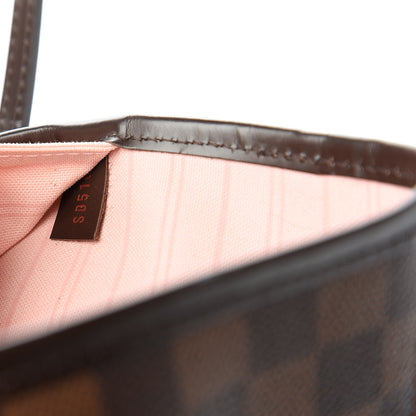 Louis Vuitton Damier Ebene Neo Neverfull MM Rose Ballerine 10 of 11