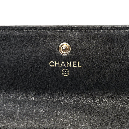 Chanel Lambskin Quilted Chanel 19 Flap Wallet Black 6 of 11