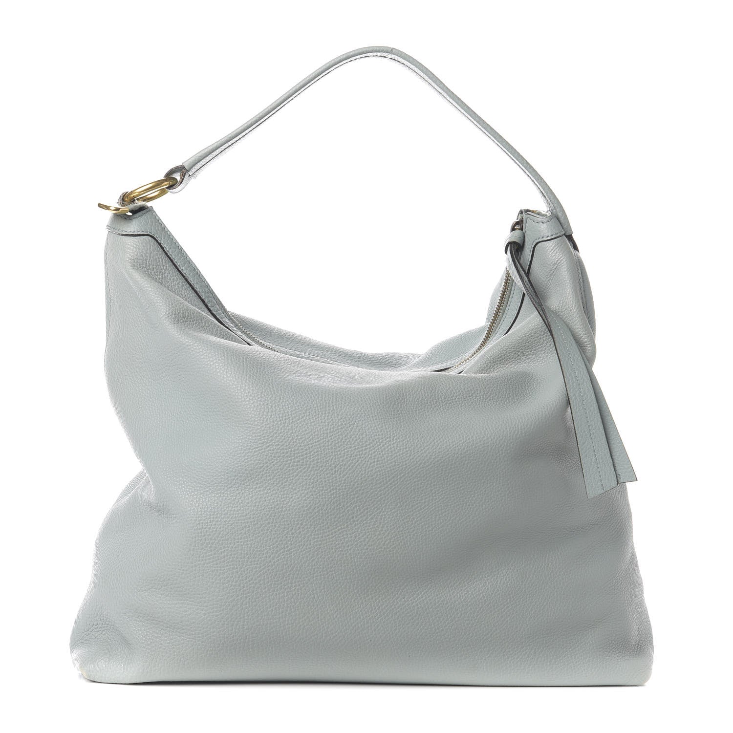Gucci Pebbled Calfskin Twill Hobo Light Blue 1 of 9
