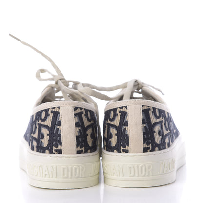 Christian Dior Canvas Oblique Walk'N'Dior Low Top Sneakers 39 Deep Blue 5 of 11