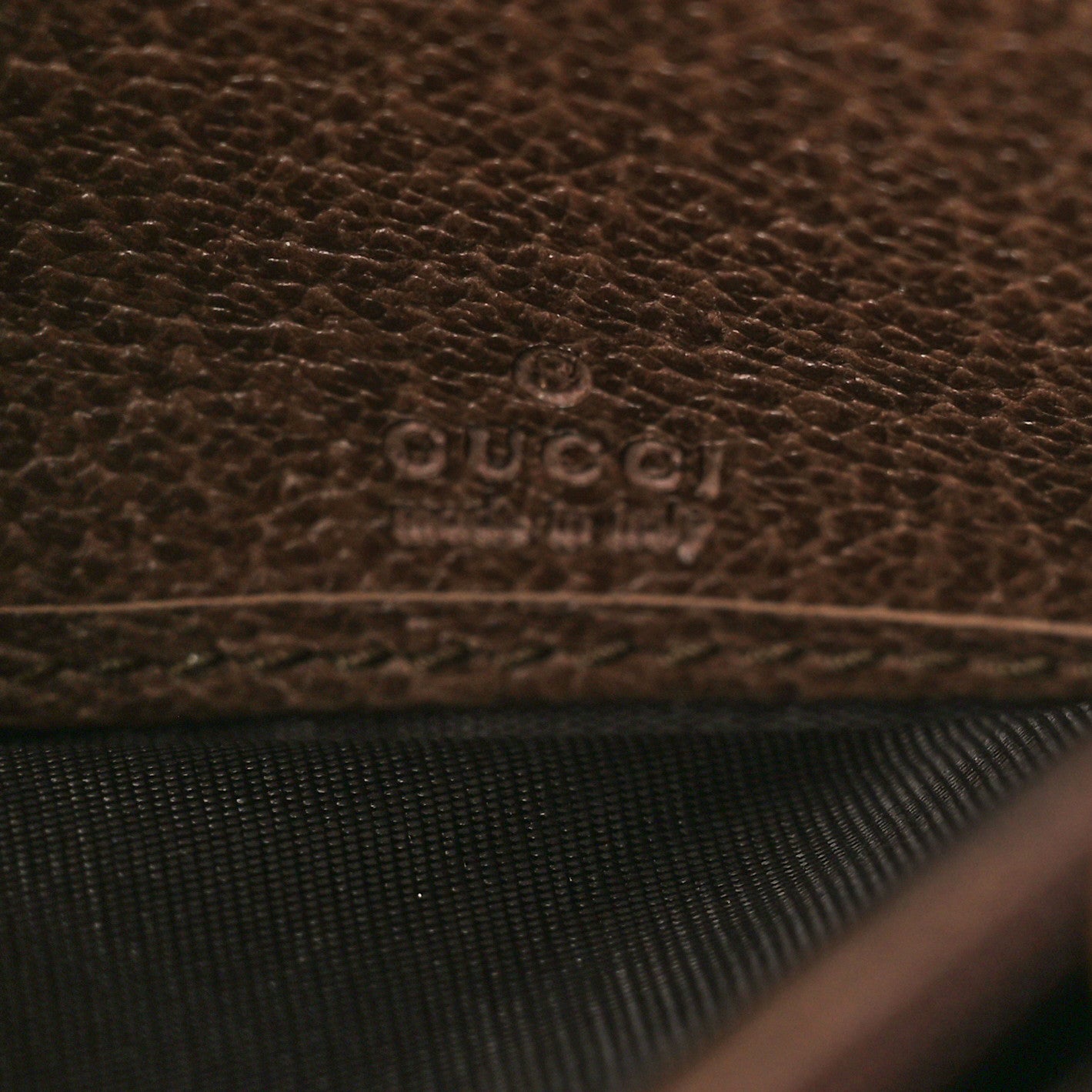 GG Supreme Monogram Web Ophidia Continental Wallet Brown