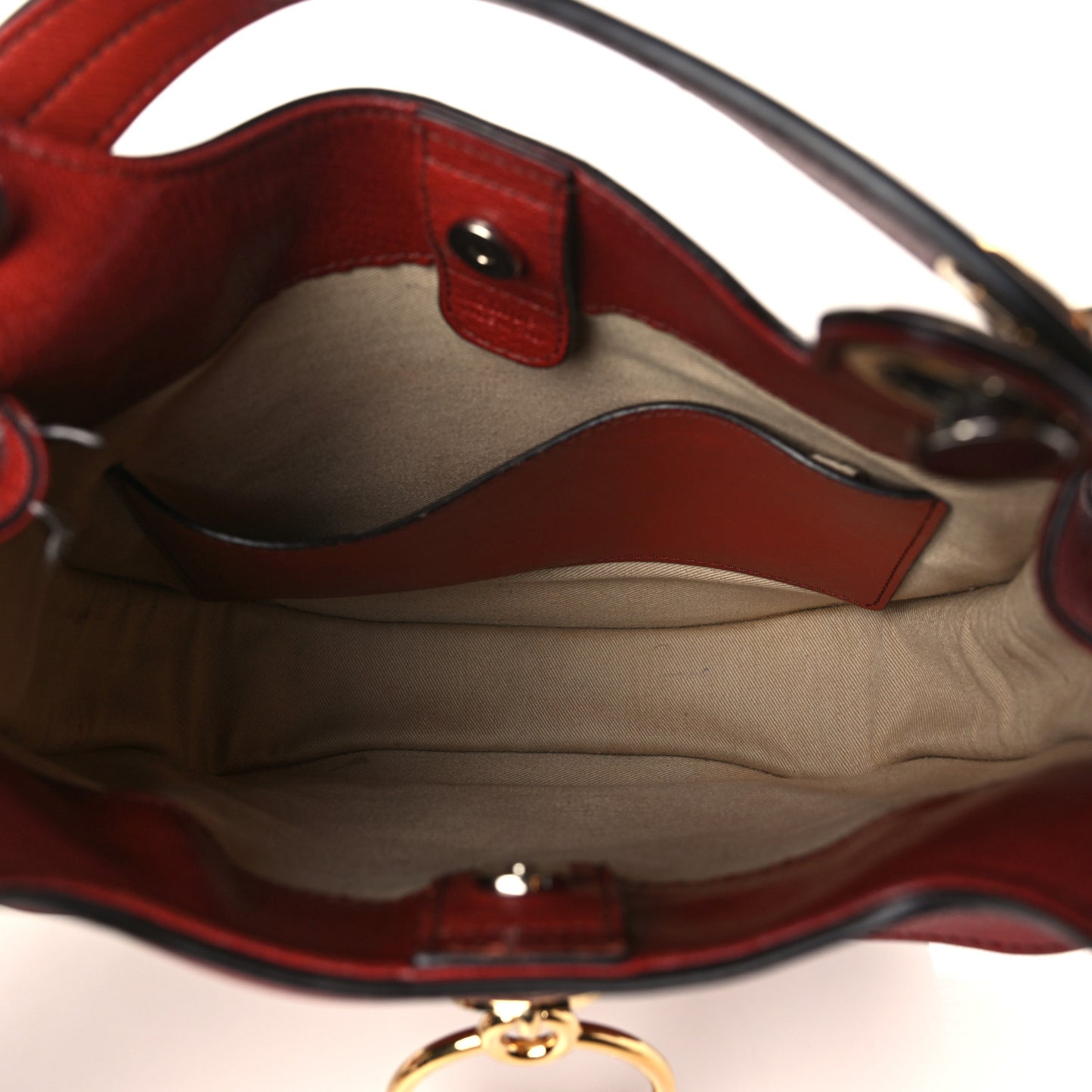 Calfskin Medium Tess Hobo Sepia Brown