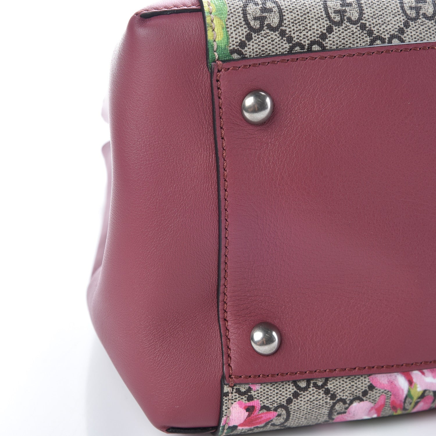 Gucci Soft GG Supreme Monogram Blooms Top Handle Bag Beige Multicolor Dry Rose 6 of 10
