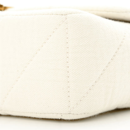 Saint Laurent Crinkle Cotton Patchwork Monogram Medium Jamie Vanilla Ice 10 of 13