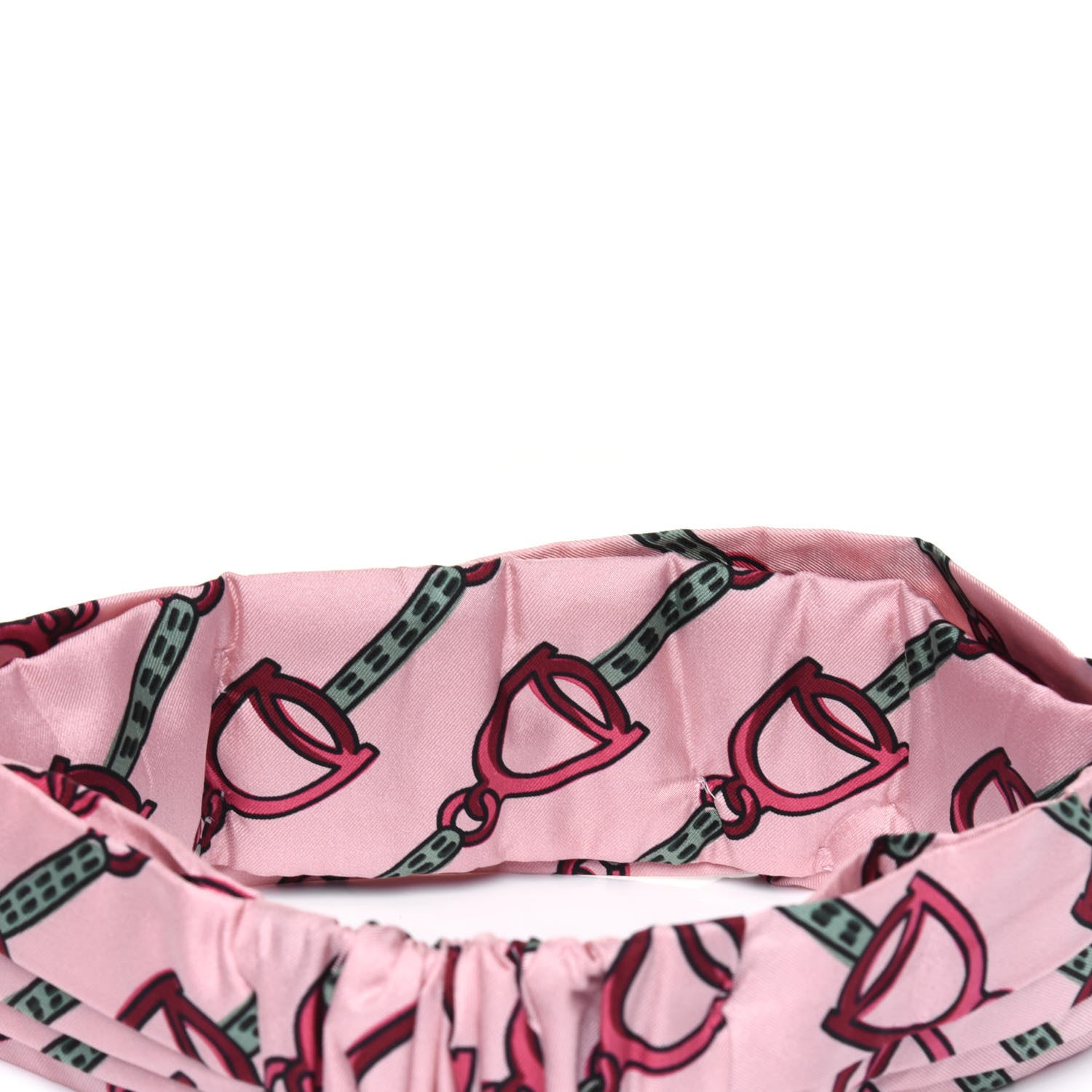 Gucci Silk Flora Print Headband M Pink 4 of 6