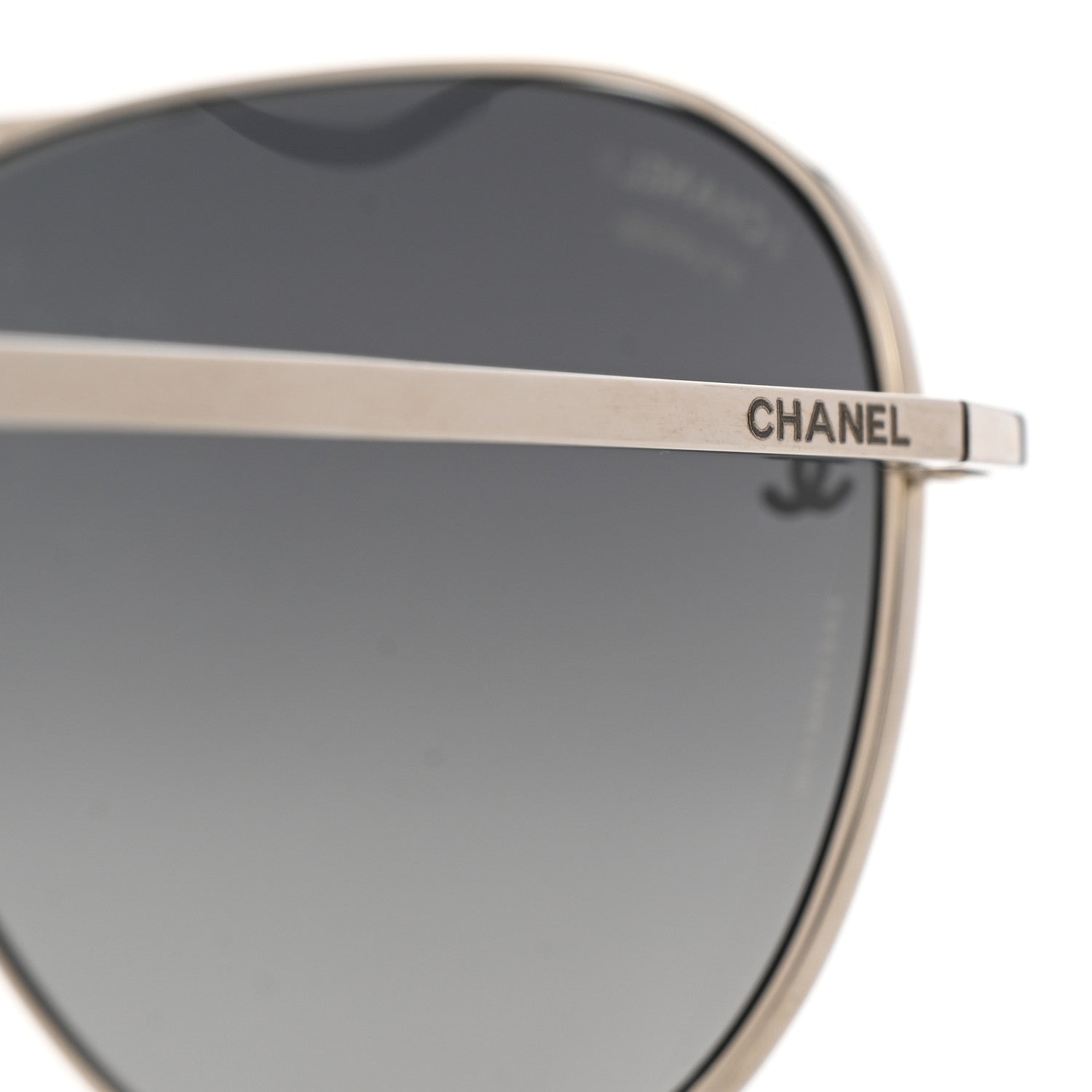 Chanel Metal Polarized CC Aviator Sunglasses 4189-T-Q Silver 5 of 6