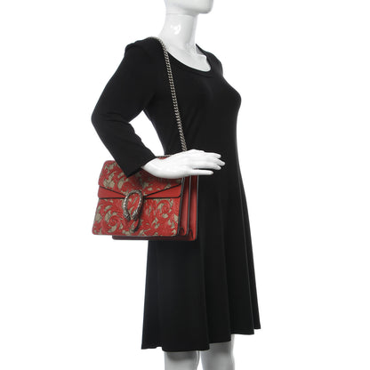 Gucci GG Supreme Monogram Arabesque Medium Dionysus Shoulder Bag Hibiscus Red 2 of 7