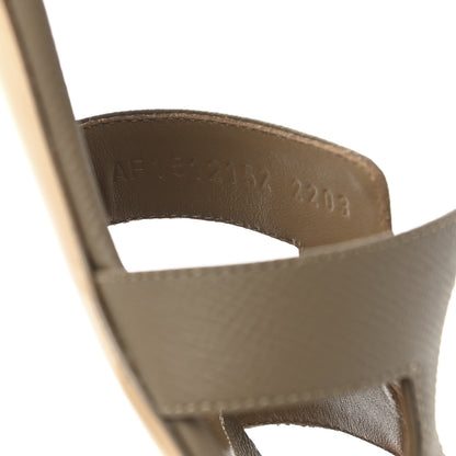 Hermes Epsom Oasis Sandals 40.5 Etoupe 8 of 10