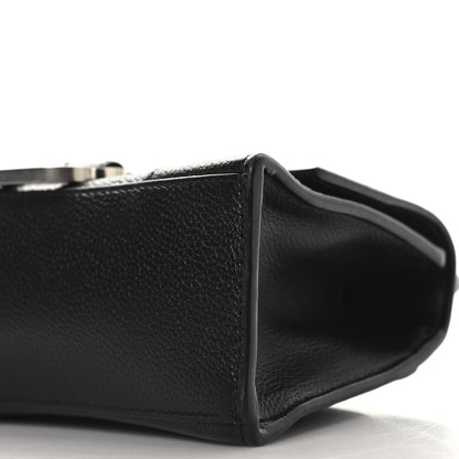 Balenciaga Grained Calfskin Hourglass Top Handle Bag XS Black 10 of 11