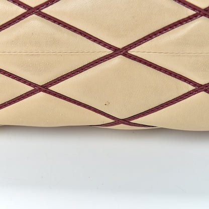 Louis Vuitton Lambskin Malletage Pochette Flap Natural 13 of 16