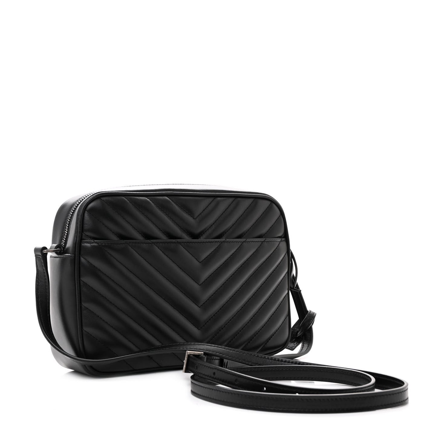Calfskin Matelasse Monogram Lou Camera Bag Black