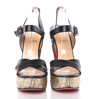 Christian Louboutin Nappa Metal 150 Platform Sandal 41 Black 2 of 19