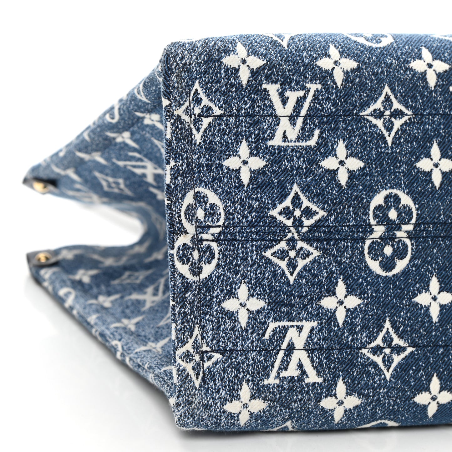 Monogram Jacquard Denim Onthego MM Bleu