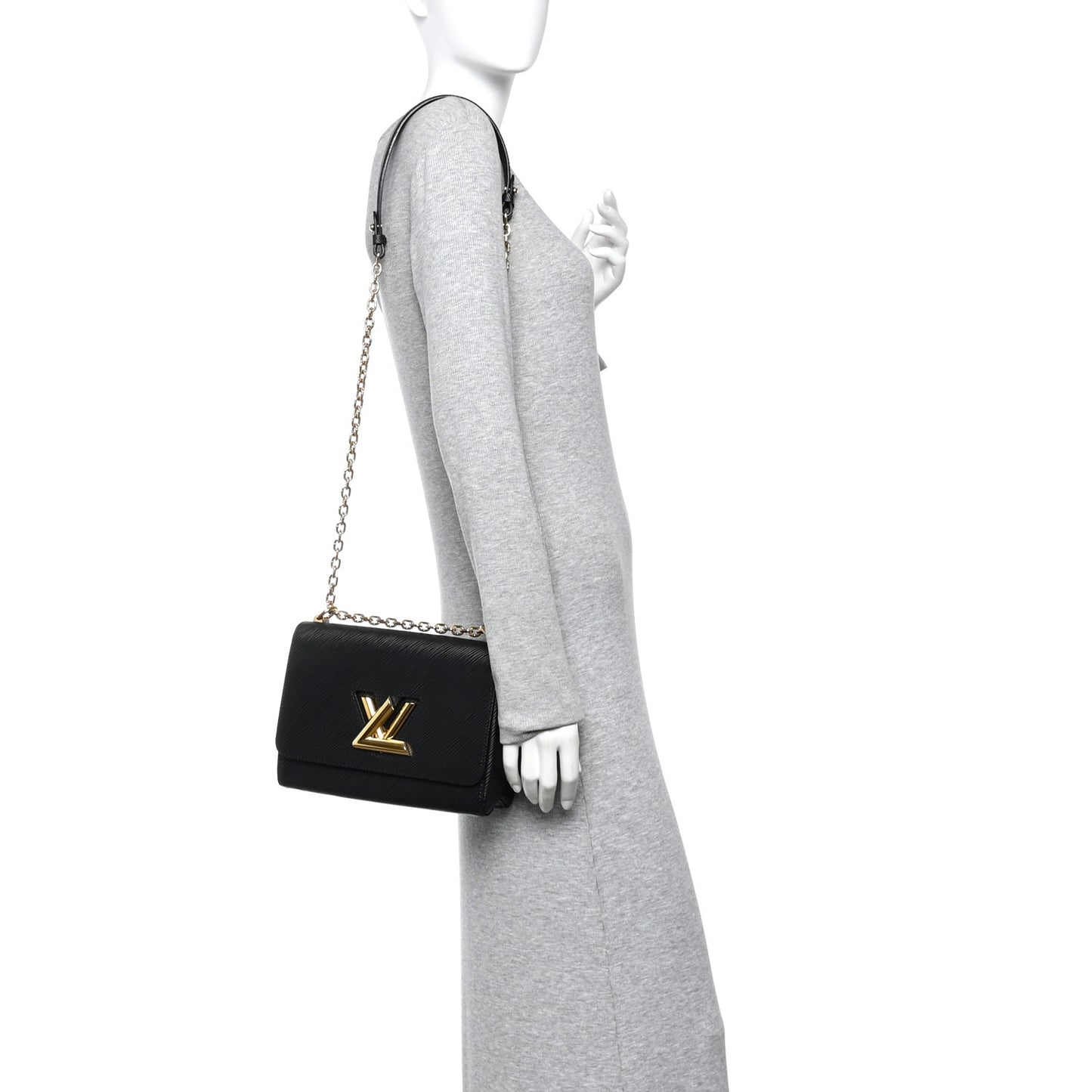 Epi Twist Shoulder Bag MM  Black