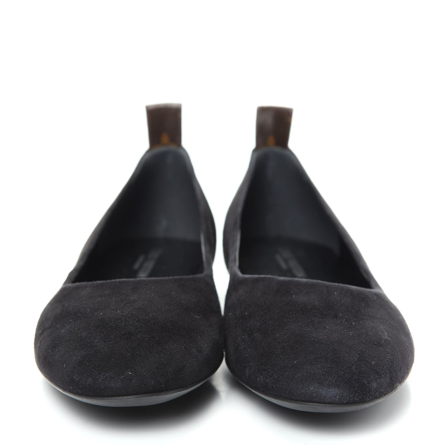 Louis Vuitton Suede Monogram Uniformes Ballet Flats 39 Black 2 of 10