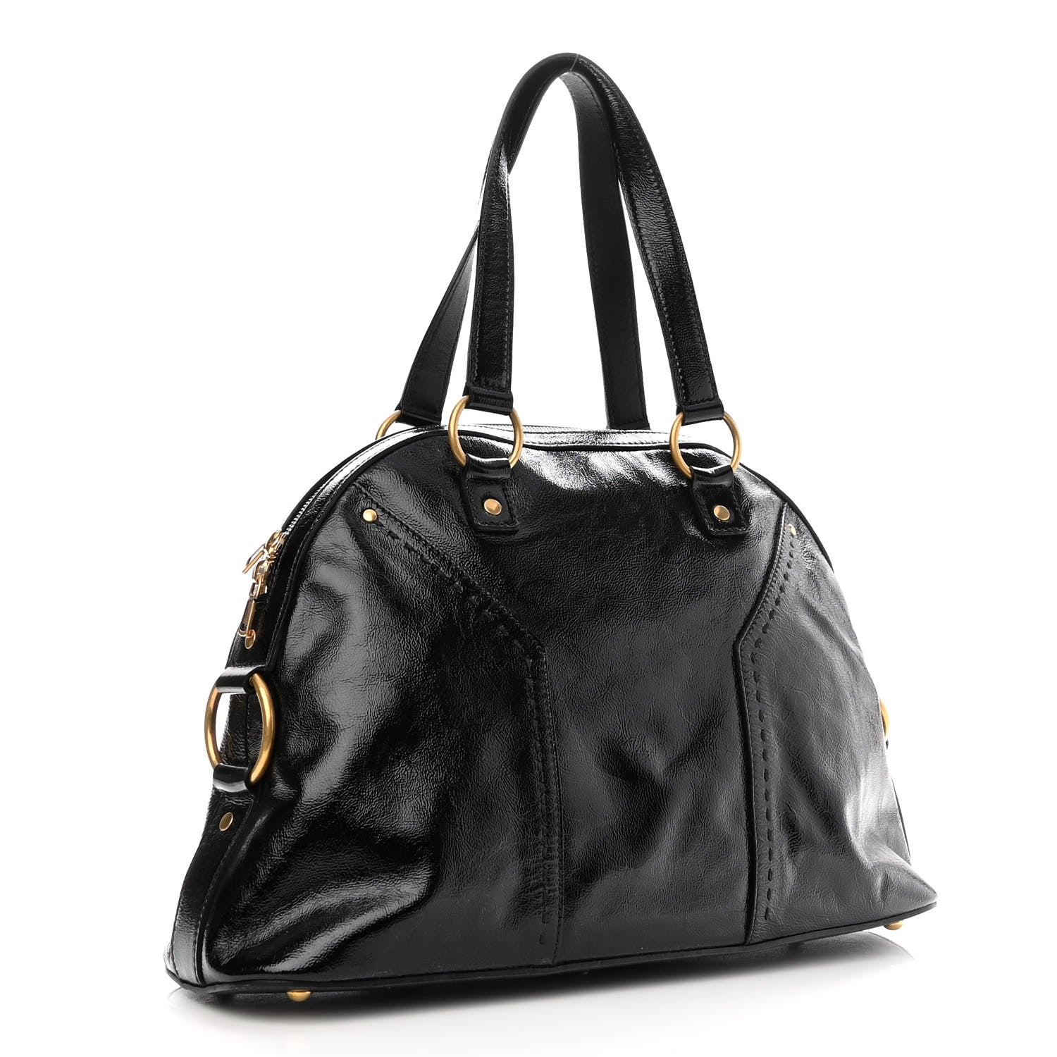 Saint Laurent Patent Large Muse Black 3 of 10