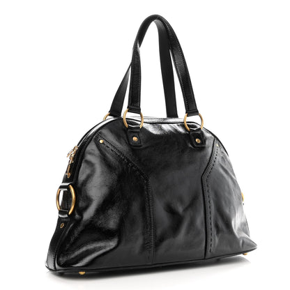 Saint Laurent Patent Large Muse Black 3 of 10