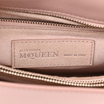 Alexander McQueen Calfskin Crystal Chain Flower Satchel Pink 6 of 12