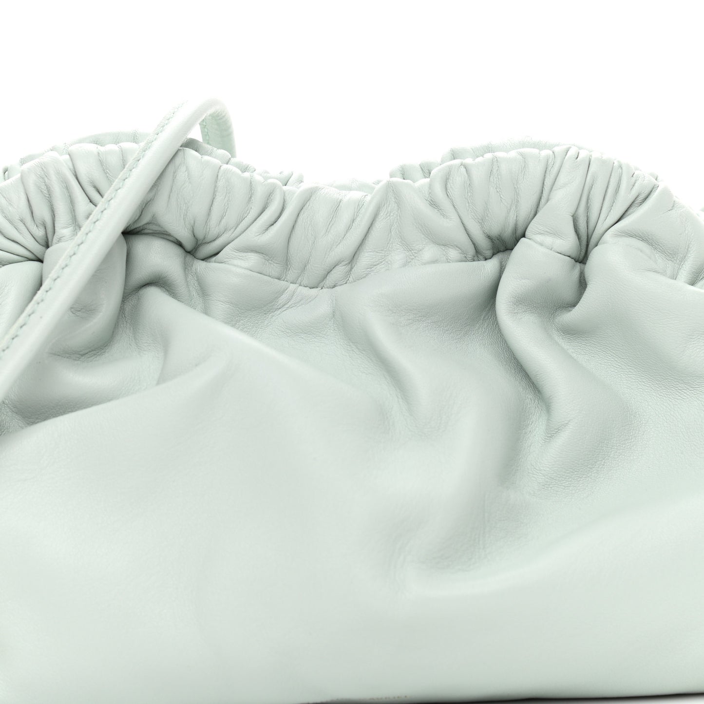 Lambskin Mini Cloud Clutch Seafoam