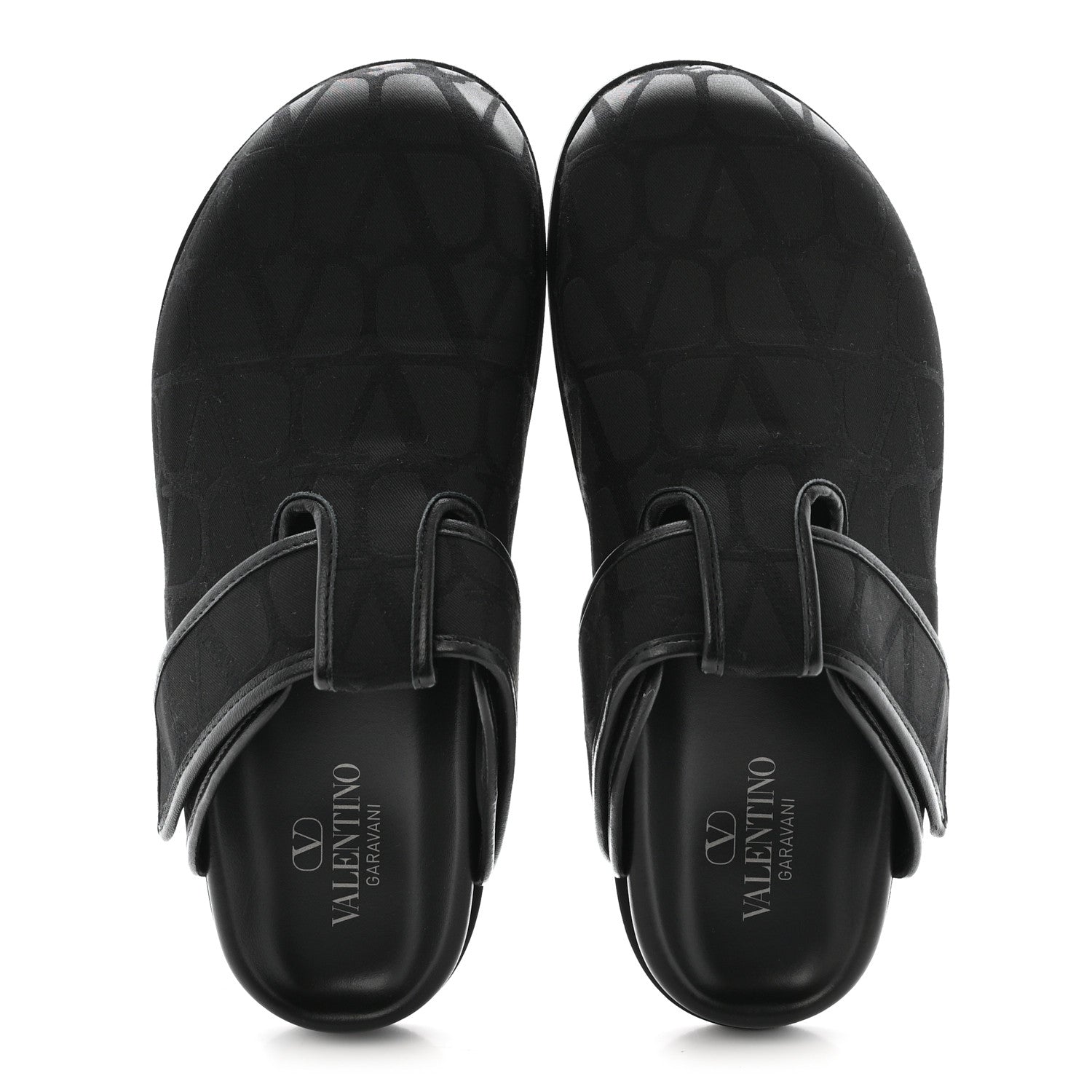 Valentino Garavani Jacquard Iconographe Vlogo Mules 41 Black 2 of 10