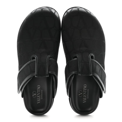 Valentino Garavani Jacquard Iconographe Vlogo Mules 41 Black 2 of 10