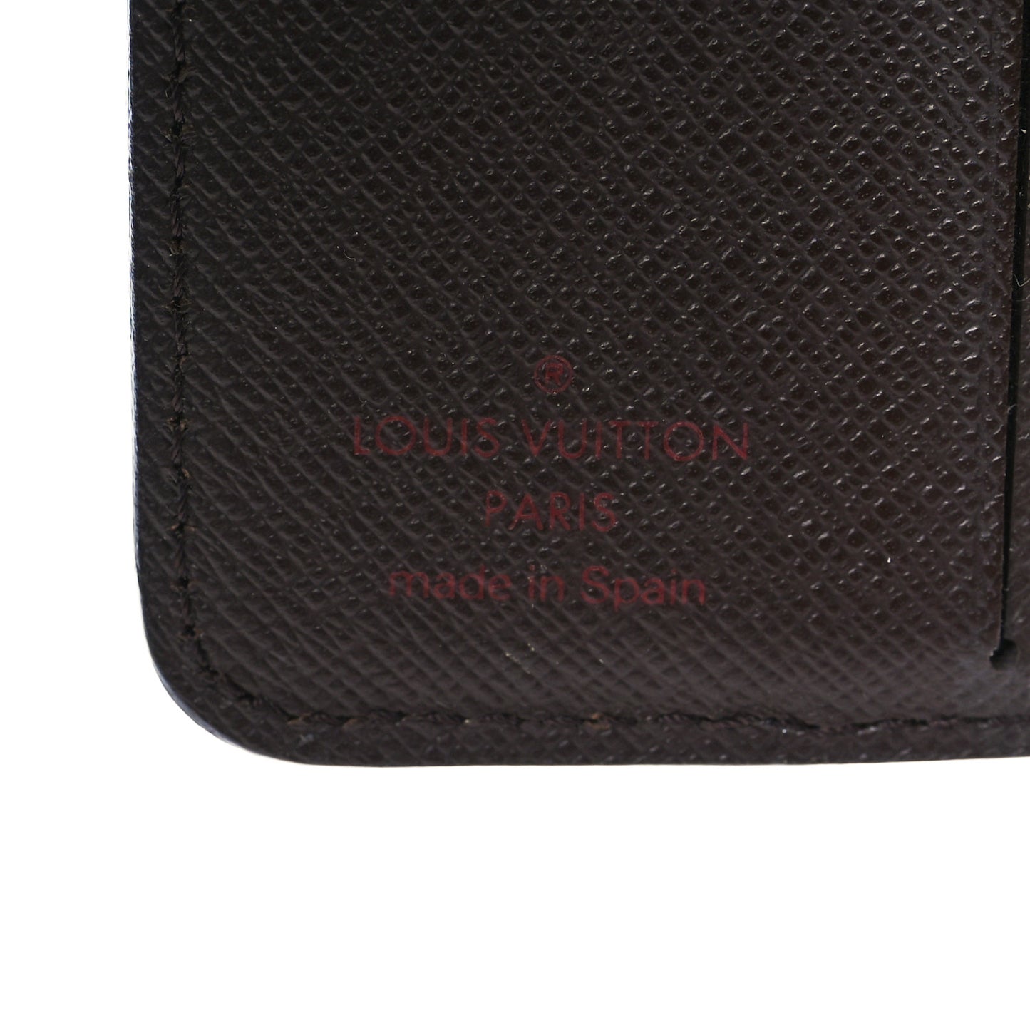 Damier Ebene Zippe Zipped Compact Wallet