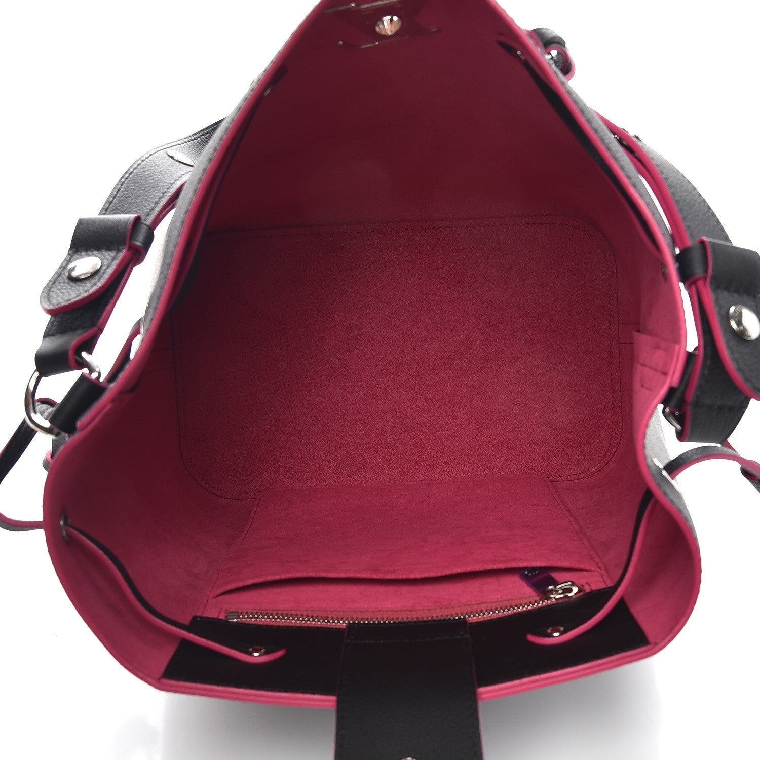 Louis Vuitton Calfskin Lockme Bucket Black 5 of 7