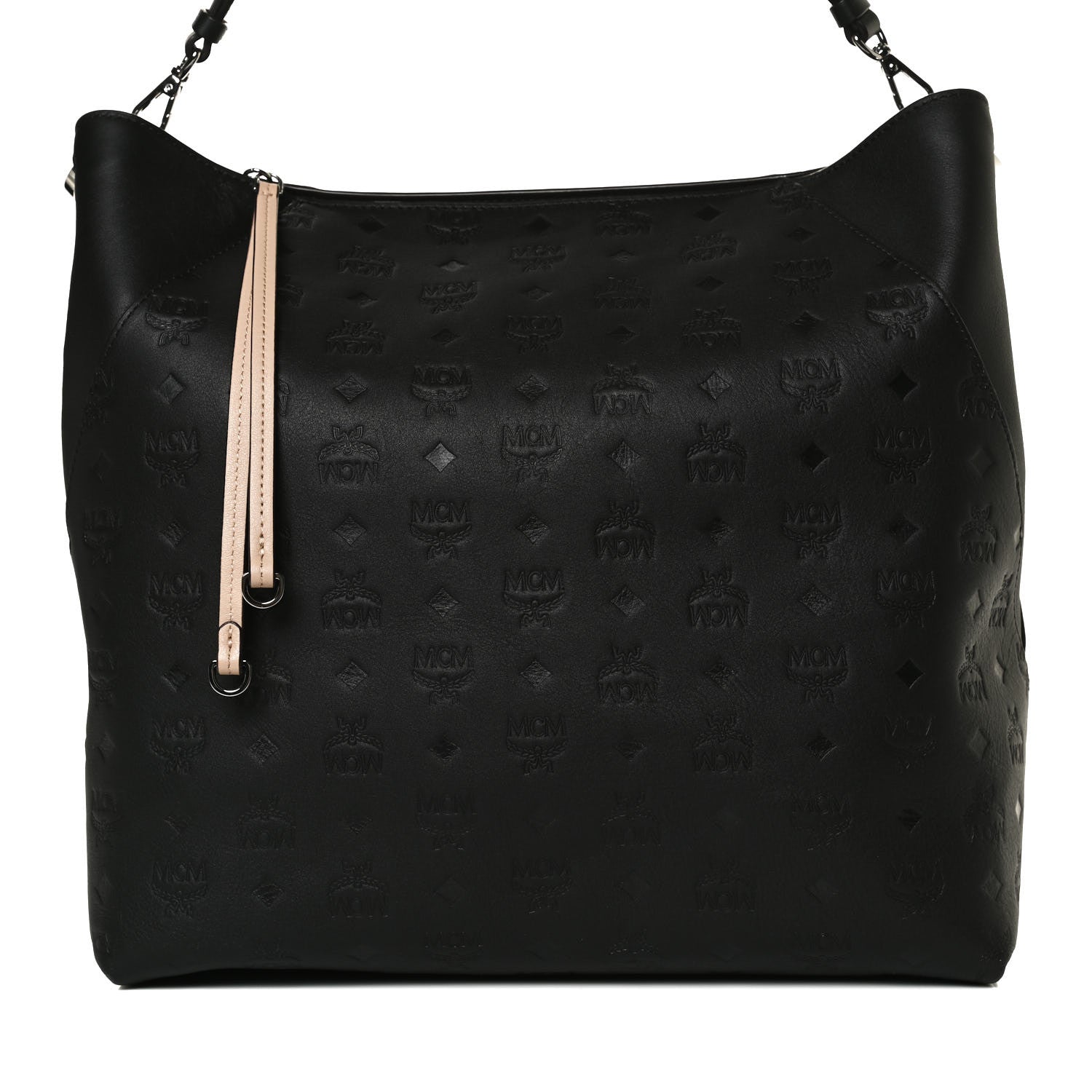 MCM Calfskin Ottomar Large Klara Hobo Black 8 of 14