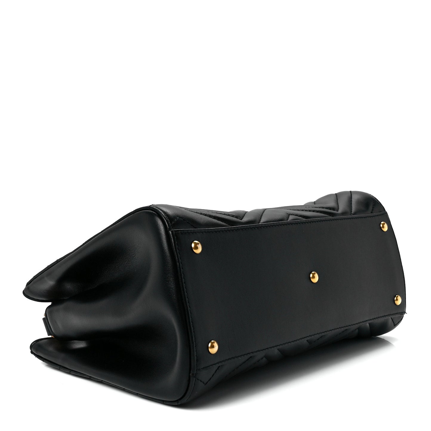 Calfskin Matelasse Small GG Marmont Tote Black