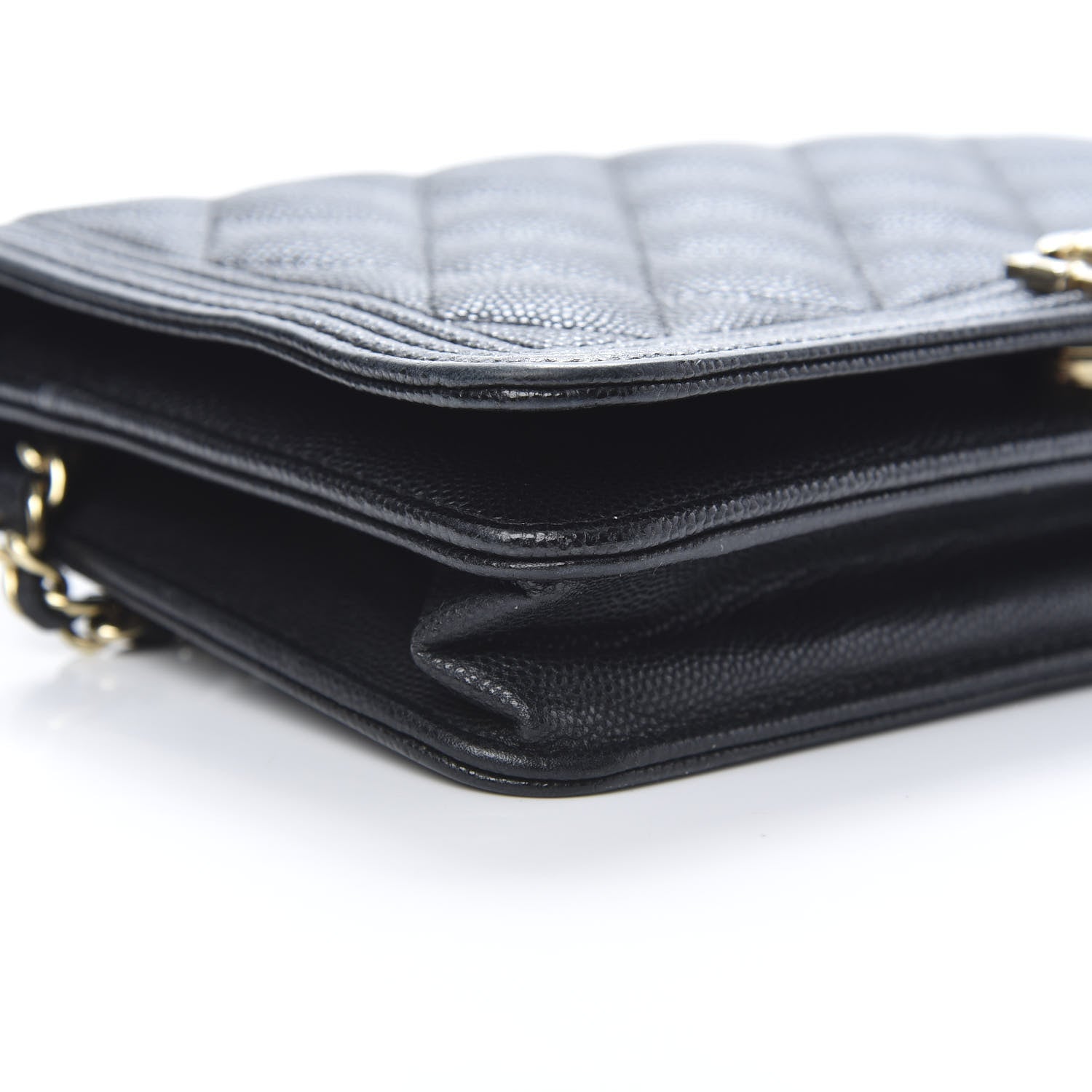 Chanel Caviar Quilted Boy Wallet On Chain WOC Black 10 of 15