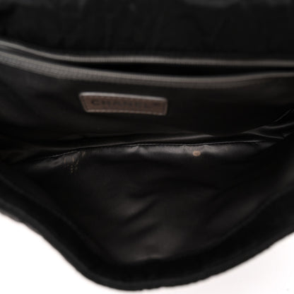 Chanel Coated Canvas Quilted Le Marais Flap Black 5 of 9