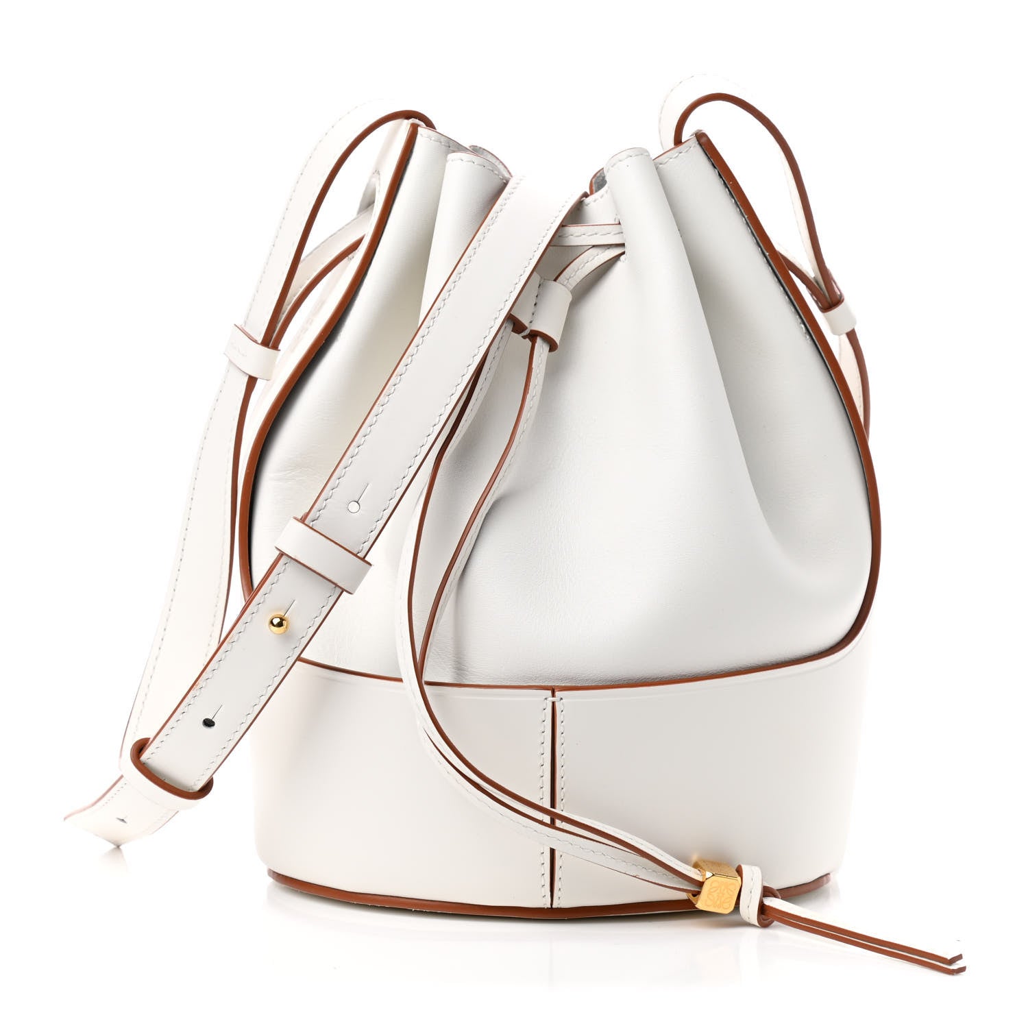 Loewe Calfskin Small Balloon Bucket Bag Soft White 1 of 8