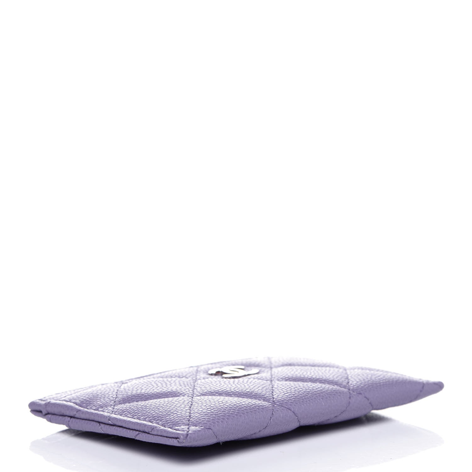Chanel Caviar Quilted Card Holder Purple 4 of 11