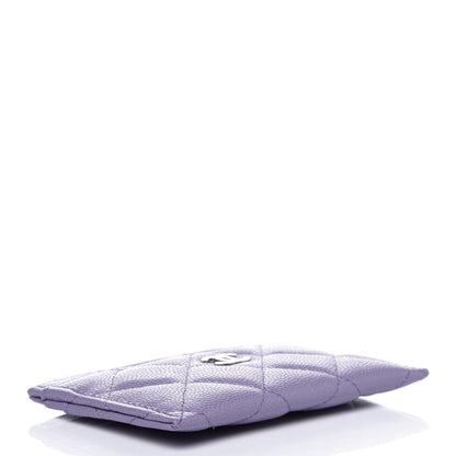 Chanel Caviar Quilted Card Holder Purple 4 of 11