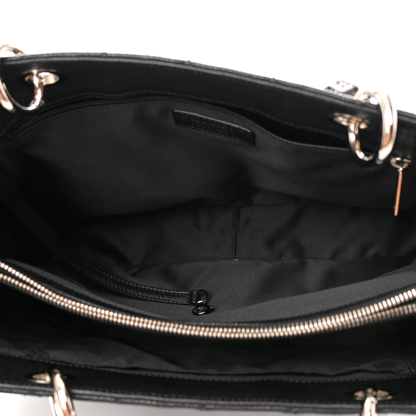Caviar Quilted Grand Shopping Tote GST Black
