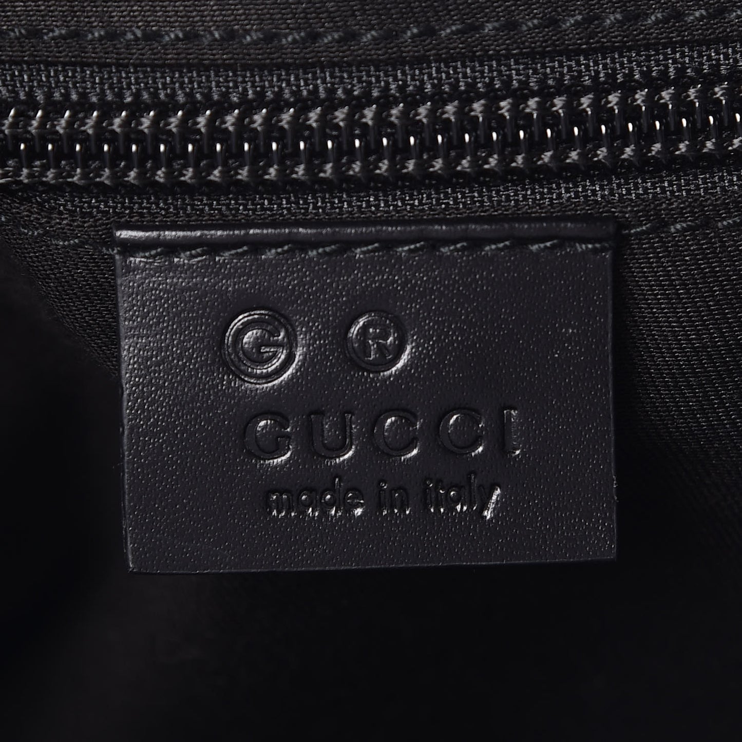 Nylon Calfskin Monogram Tall Tote Black