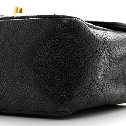 Chanel Caviar Quilted Mini Square Flap Black 10 of 11
