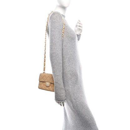 Chanel Lambskin Quilted Bekko Resin Mini Square Flap Beige 3 of 13