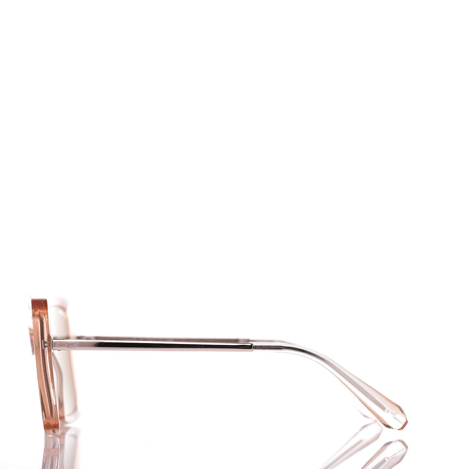 Chanel 18K Pink Gold Mirror Square Sunglasses 6051 Pink 3 of 7
