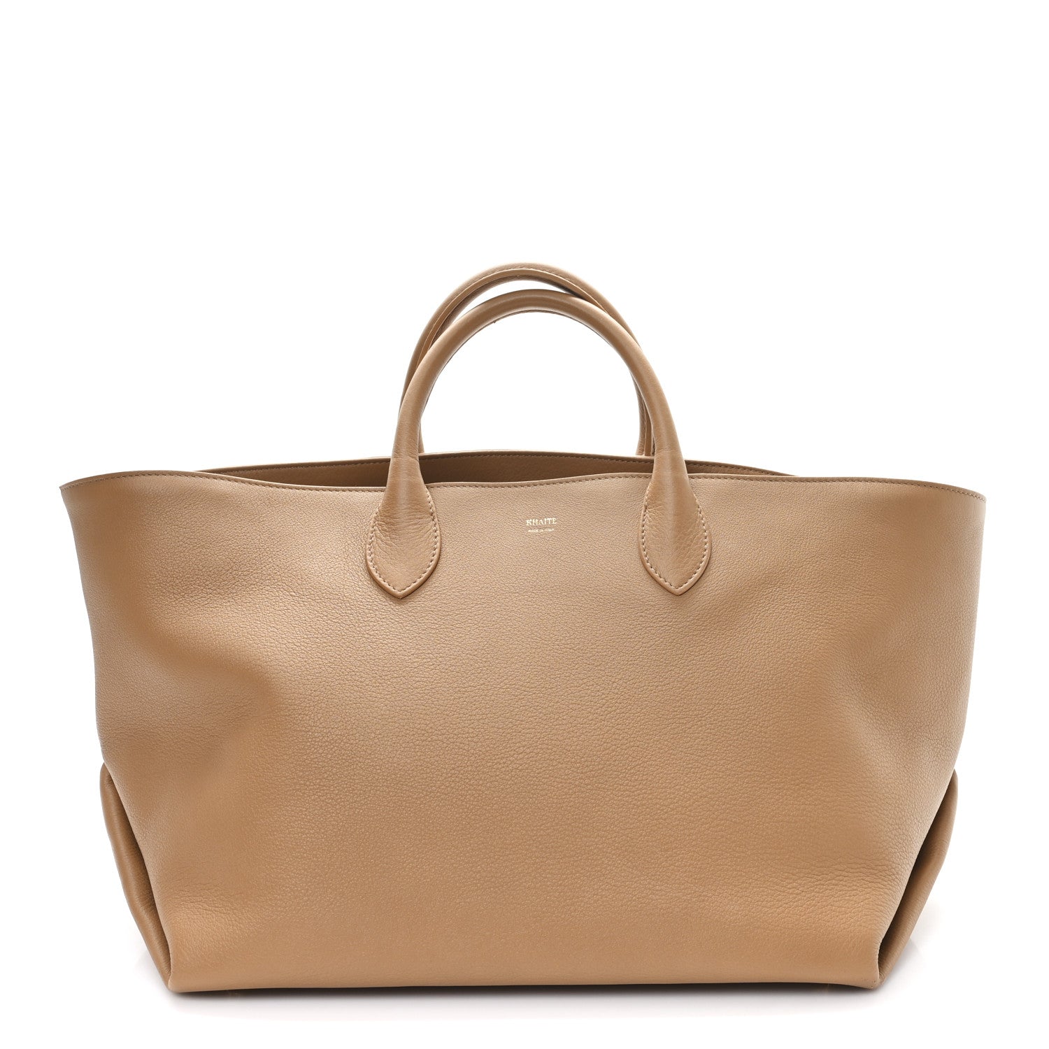 Khaite Pebbled Calfskin Medium Amelia Tote Nougat 1 of 10