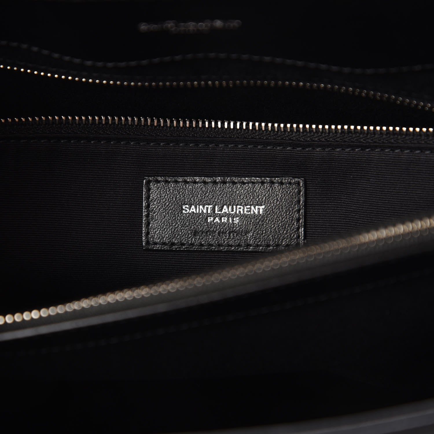 Saint Laurent Calfskin Y Quilted Monogram Medium Loulou Chain Satchel Black 8 of 9