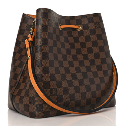 Louis Vuitton Damier Ebene Neonoe MM Safran 3 of 9