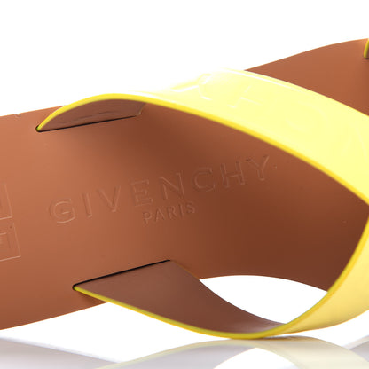 Givenchy Calfskin Logo Strap Sandals 40 Lemon 8 of 11