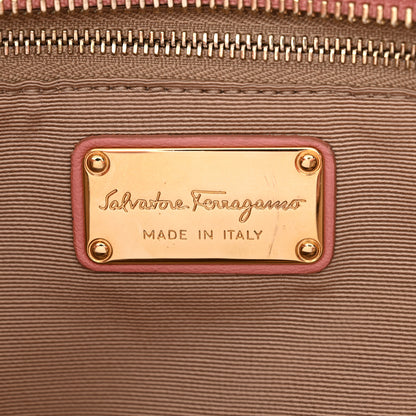 Salvatore Ferragamo Nappa Quilted Medium Ginette Shoulder Bag Pink 6 of 12