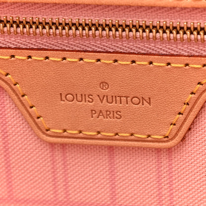 Louis Vuitton Damier Azur Neo Neverfull MM Rose Ballerine 6 of 13
